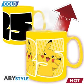 POKÉMON - Hőre változó bögre - 460 ml - Pikachu 25
