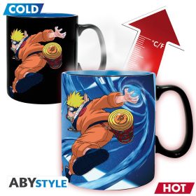 Naruto hőre változó bögre 460 ml- & Sasuke