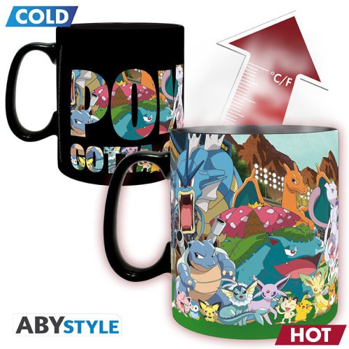 Pokemon hőre változó bögre 460 ml Gotta catch em all