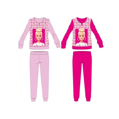 Barbie téli vastag pamut pizsama kislányoknak - flanel - pink - 104