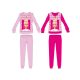 Barbie téli vastag pamut pizsama kislányoknak - flanel - világosrózsaszín - 140