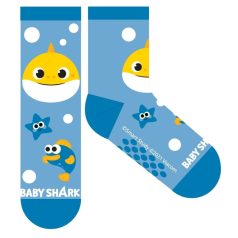   Baby Shark csúszásgátlós teliplüss normál zokni gyerekeknek