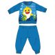 Baby Shark téli vastag baba pizsama - pamut flanel pizsama - világoskék - 92