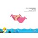 Baby Shark baba fürdőruha alsó kislányoknak - rózsaszín - 92