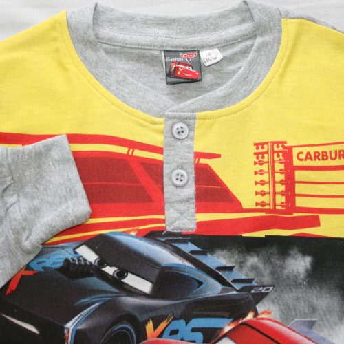 Hosszú vékony pamut gyerek pizsama - Verdák - Drag strip masters felirattal - Jersey
