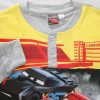 Hosszú vékony pamut gyerek pizsama - Verdák - Drag strip masters felirattal - Jersey - szürke - 122