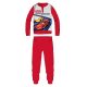 Disney Verdák téli pamut gyerek pizsama - interlock pizsama - Racing hero felirattal - piros - 110