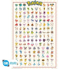 Pokemon maxi poszter 91,5x61cm Kanto 151
