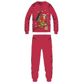   The Grinch vastag interlock karácsonyi pamut pizsama férfiaknak