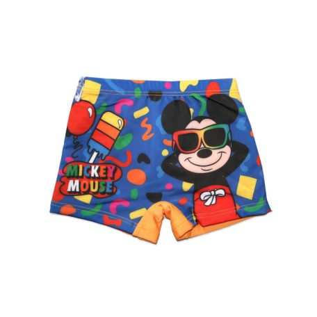 Disney Mickey egér fürdő boxer kisfiúknak - Mickey mouse felirattal - narancssárga - 98