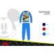 Téli pamut interlock gyerek pizsama - Disney Mickey egér - középkék - 98