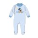 Disney Mickey egér baba velúr rugdalózó - világoskék - 1-3 hónapos babának
