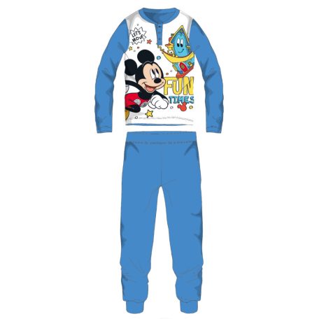 Disney Mickey egér hosszú vékony gyerek pizsama - pamut jersey pizsama - világoskék - 98