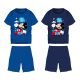 Disney Mickey egér pamut nyári együttes - póló-rövidnadrág szett - középkék - 110