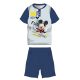 Disney Mickey egér nyári rövid ujjú gyerek pizsama - pamut jersey pizsama - sötétkék - 110
