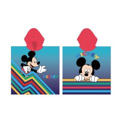   Disney Mickey egér gyerek poncsó - piros kapucnival - 55x110