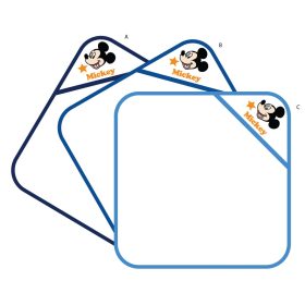   Disney Mickey egér kapucnis babatörölköző hímzett mintával - 70 x 70 cm