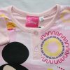Hosszú vékony pamut gyerek pizsama - Minnie egér pillangókkal - Jersey - világosrózsaszín - 140