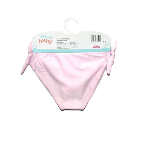 Baba fürdőruha alsó kislányoknak - Minnie egér - Hey cutie felirattal - világosrózsaszín - 86