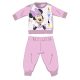 Disney Minnie egér baba polár pizsama - téli vastag pizsama - világosrózsaszín - 92