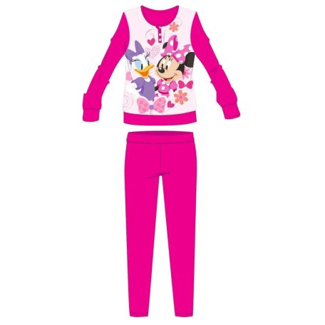 Disney Minnie egér téli vastag gyerek pizsama - pamut flanel pizsama - pink - 104