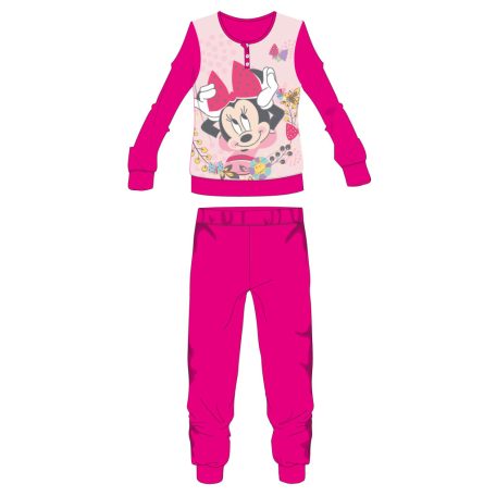 Disney Minnie egér polár pizsama - téli vastag gyerek pizsama - pink - 104