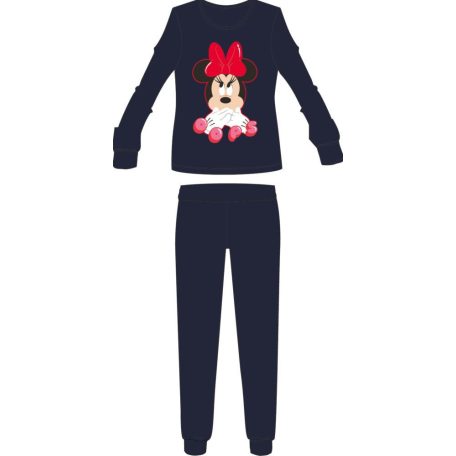 Disney Minnie egér női vékony pamut pizsama - jersey pizsama - sötétkék - L