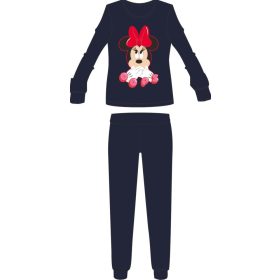   Disney Minnie egér női vékony pamut pizsama - jersey pizsama - sötétkék