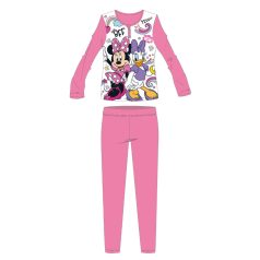   Disney Minnie egér hosszú vékony gyerek pizsama - pamut jersey pizsama - rózsaszín