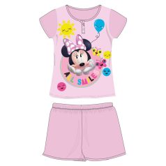   Disney Minnie egér nyári rövid ujjú gyerek pizsama - pamut jersey pizsama