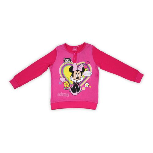 Téli pamut gyerek pizsama - Minnie egér - pink - 104