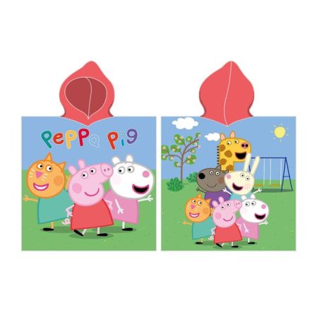 Peppa Pig 100% pamut poncsó - 55x110 cm