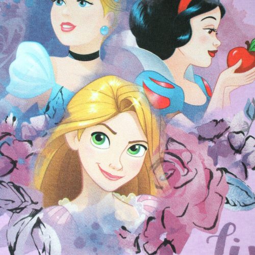 Téli pamut gyerek pizsama - Disney Hercegnők - világosrózsaszín - 116