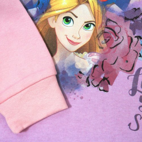 Téli pamut gyerek pizsama - Disney Hercegnők - világosrózsaszín - 98