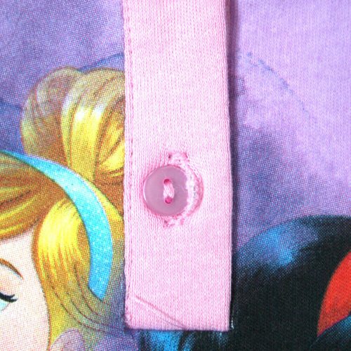 Téli pamut gyerek pizsama - Disney Hercegnők - világosrózsaszín - 98