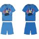 Sonic pamut nyári együttes - póló-rövidnadrág szett - világoskék - 98