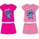 Disney Stitch pamut nyári együttes - póló-rövidnadrág szett - pink - 122