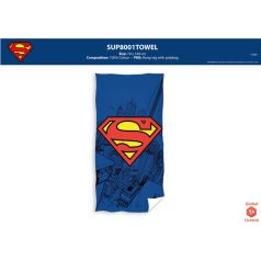   Superman gyerek strandtörölköző - 100% pamut - 70x140 cm - sötétkék