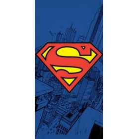   Superman gyerek strandtörölköző - 100% pamut - 70x140 cm - sötétkék