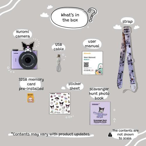 Kiimento Kuromi Model A digitális kamera gyerekeknek