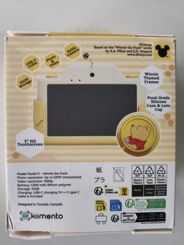 Kiimento Micimackó Model K digitális kamera gyerekeknek