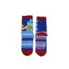 Csúszásgátlós gyerek bokazokni - Toy Story - teliplüss - kék csíkos - 31-34