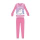 Unikornis téli vastag gyerek pizsama - pamut flanel pizsama - rózsaszín - 116