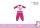 Unikornis baba pizsama - jersey pamut pizsama - pink - 92