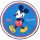 Mickey kerek törölköző