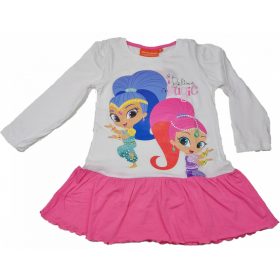 Shimmer és Shine fehér-pink ruha