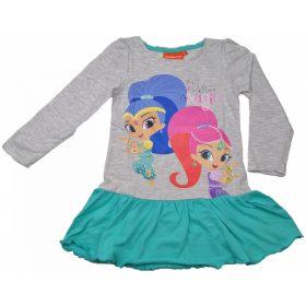 Shimmer és Shine szürke-türkiz ruha
