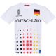 Deutschland fehér póló