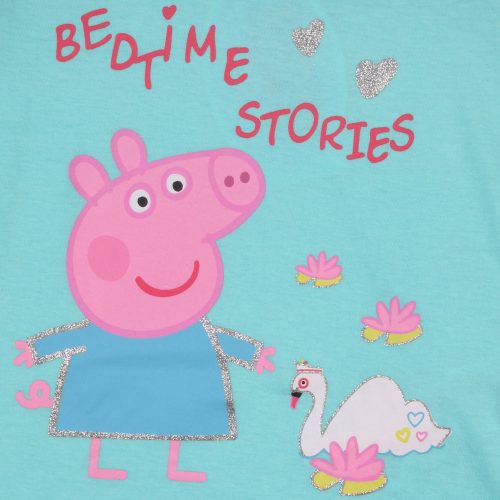 Peppa türkiz-szürke pizsama