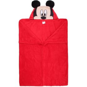Mickey piros polár fürdőponcsó